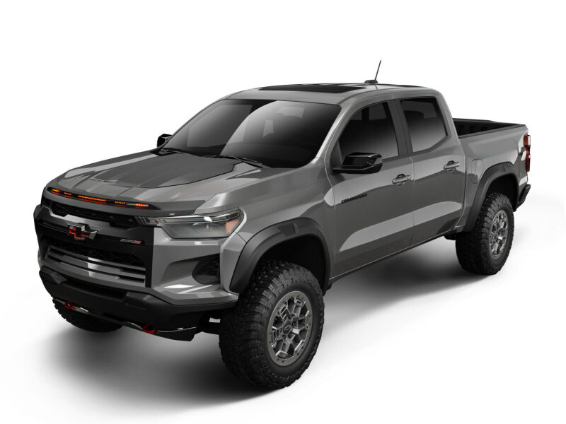 Chevrolet Colorado Hood Deflector - Husky Liners - Aeroskin Lightshield PRO - Matte Black - `23-`26